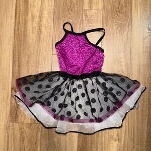 Weissman Purple and Black Dance Costume SC (small child)